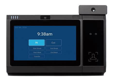 smart card time clock|face recognition time clock.